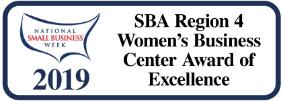 2019, SBA Region 4, Womens Business Center Award of Excellence