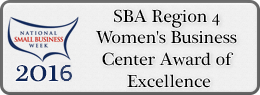 2016 - SBA Region 4 Womens Business Center Award of Excellence