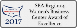 2017, SBA Region 4, Womens Business Center Award of Excellence