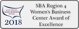 2018, SBA Region 4, Womens Business Center Award of Excellence